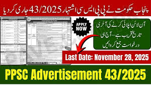 PPSC Advertisement 43/2025