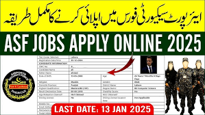 ASF Jobs 2025, Online Application Guide & Merit Criteria