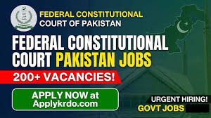 200 Federal Constitutional Court Pakistan Jobs 2025