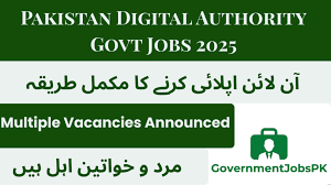 PDA Pakistan Jobs 2025