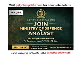 Join Ministry of Defence as Analyst 2026
