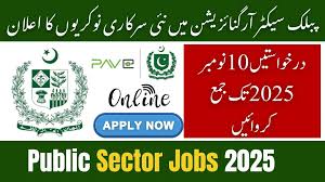 Public Sector Organization Jobs 2025 Pakistan