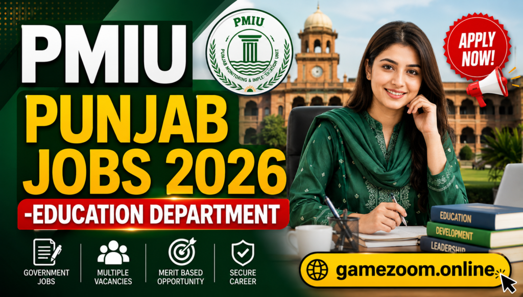 PMIU Punjab Jobs 2026-Education Department