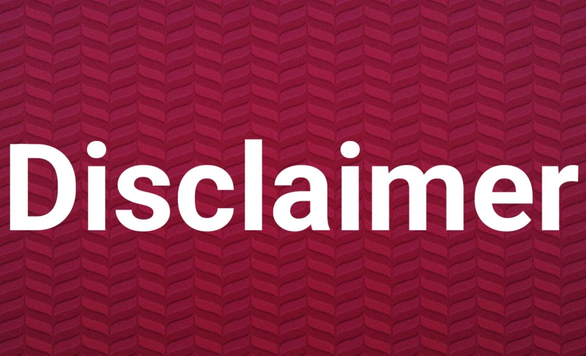 Disclaimer