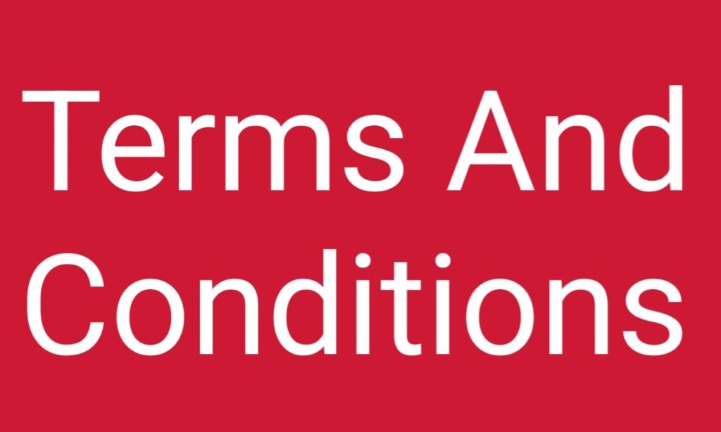 Terms And Conditions