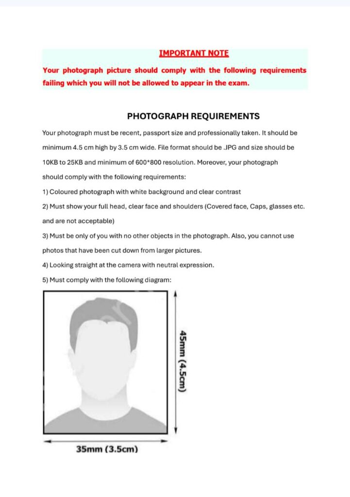 Complete Exam Photograph Requirements: Size, Background & Format Guide